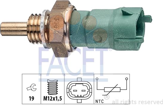 FACET 7.3364 - Sensore, Temperatura carburante autozon.pro