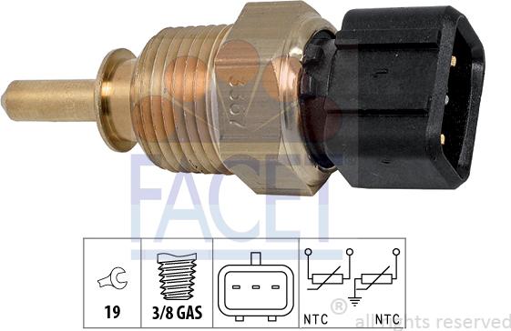 FACET 7.3367 - Sensore, Temperatura refrigerante autozon.pro