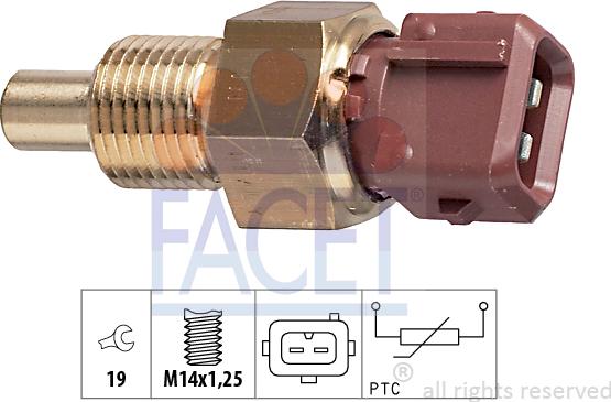 FACET 73.308 - Sensore, Temperatura refrigerante autozon.pro