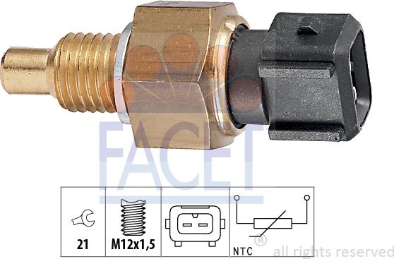 FACET 73.303 - Sensore, Temperatura refrigerante autozon.pro