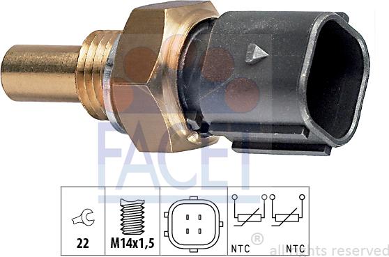 FACET 73.316 - Sensore, Temperatura refrigerante autozon.pro