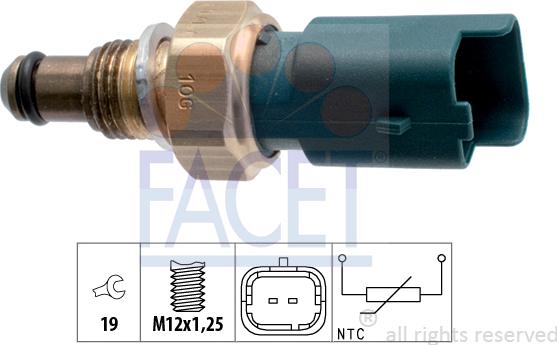 FACET 73.317 - Sensore, Temperatura refrigerante autozon.pro