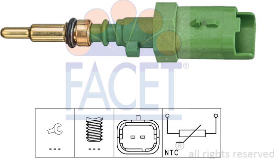 FACET 73.385 - Sensore, Temperatura refrigerante autozon.pro