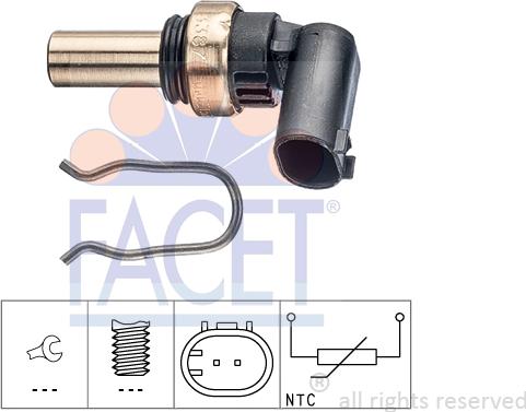 FACET 73.387 - Sensore, Temperatura refrigerante autozon.pro