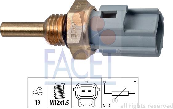 FACET 73.334 - Sensore, Temperatura refrigerante autozon.pro