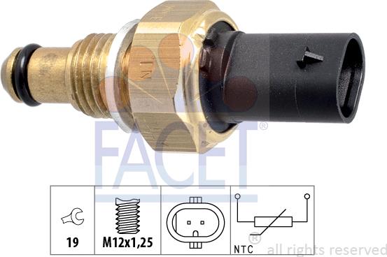 FACET 7.3338 - Sensore, Temperatura carburante autozon.pro