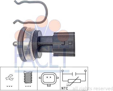 FACET 73.337 - Sensore, Temperatura refrigerante autozon.pro