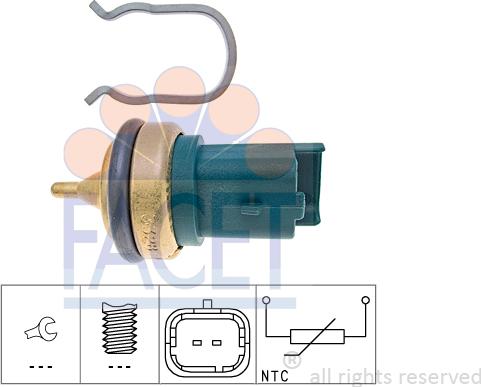 FACET 73.328 - Sensore, Temperatura refrigerante autozon.pro