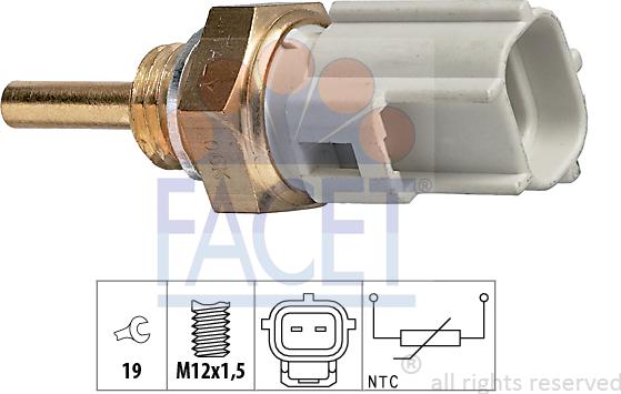 FACET 73.323 - Sensore, Temperatura refrigerante autozon.pro