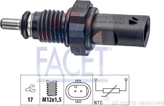 FACET 73.378 - Sensore, Temperatura olio autozon.pro