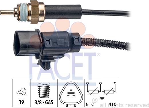 FACET 73.373 - Sensore, Temperatura refrigerante autozon.pro