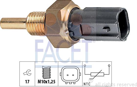 FACET 73.299 - Sensore, Temperatura refrigerante autozon.pro