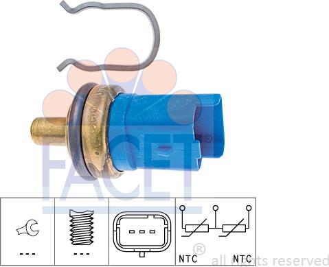 FACET 73.293 - Sensore, Temperatura refrigerante autozon.pro