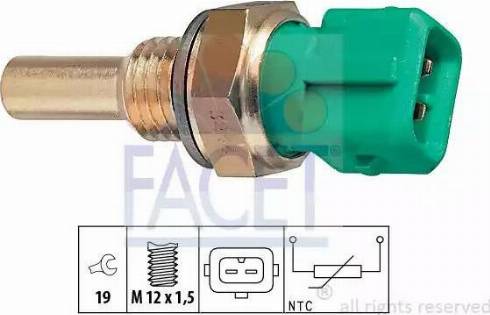 FACET 7.3244 - Sensore, Temperatura refrigerante autozon.pro