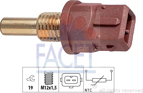 FACET 73.248 - Sensore, Temperatura olio autozon.pro