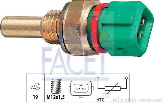 FACET 73.243 - Sensore, Temperatura refrigerante autozon.pro