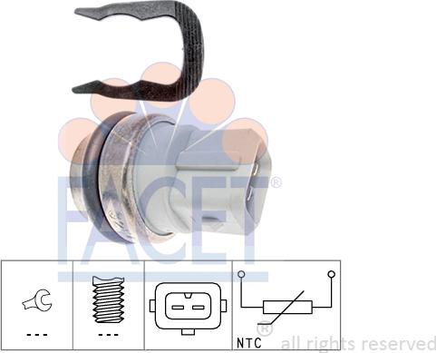 FACET 73.254 - Sensore, Temperatura refrigerante autozon.pro