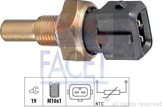 FACET 73.255 - Sensore, Temperatura olio autozon.pro