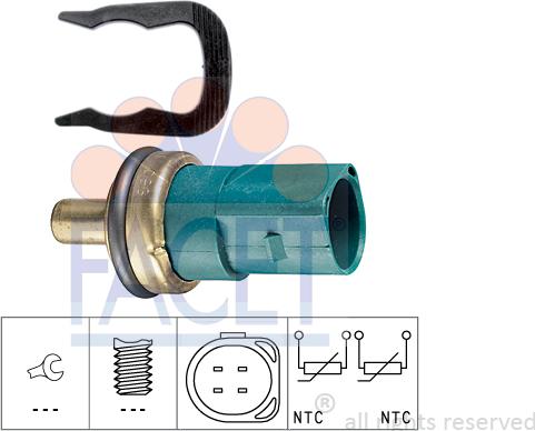 FACET 73.258 - Sensore, Temperatura refrigerante autozon.pro