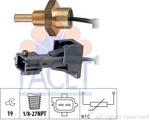 FACET 73.253 - Sensore, Temperatura refrigerante autozon.pro