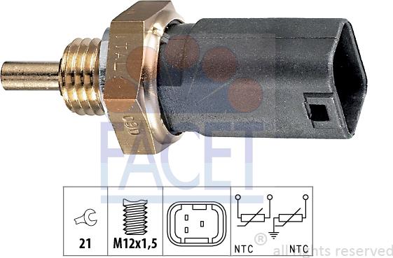 FACET 73.252 - Sensore, Temperatura refrigerante autozon.pro