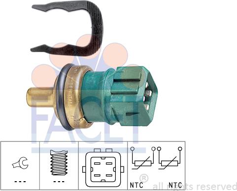 FACET 73.260 - Sensore, Temperatura refrigerante autozon.pro