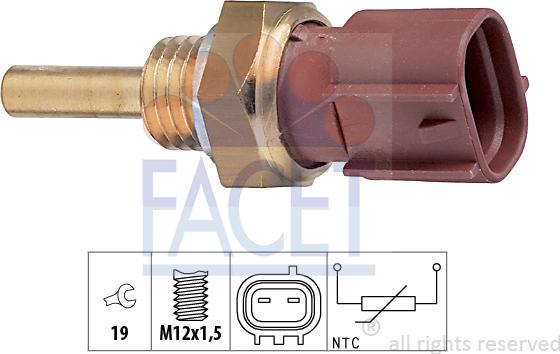 FACET 73.213 - Sensore, Temperatura refrigerante autozon.pro