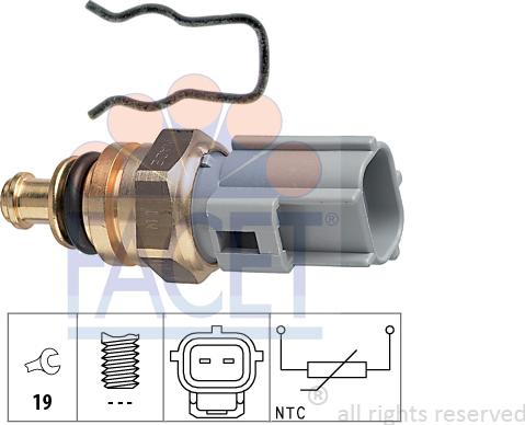 FACET 73.285 - Sensore, Temperatura refrigerante autozon.pro