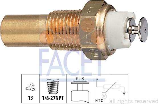 FACET 7.3235 - Sensore, Temperatura refrigerante autozon.pro