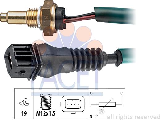 FACET 73.237 - Sensore, Temperatura refrigerante autozon.pro