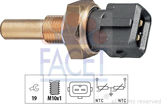 FACET 73.229 - Sensore, Temperatura refrigerante autozon.pro