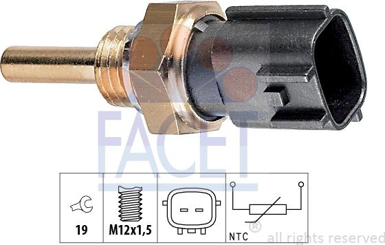 FACET 73.225 - Sensore, Temperatura olio autozon.pro