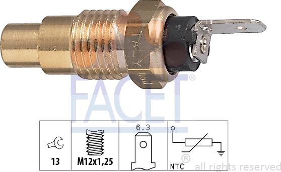 FACET 7.3223 - Sensore, Temperatura refrigerante autozon.pro