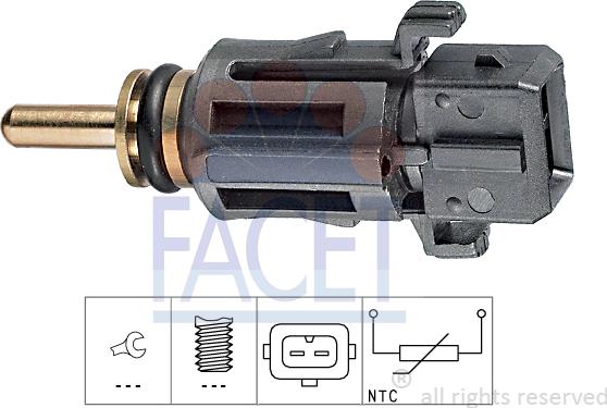 FACET 73.279 - Sensore, Temperatura refrigerante autozon.pro