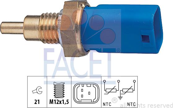 FACET 73.275 - Sensore, Temperatura refrigerante autozon.pro