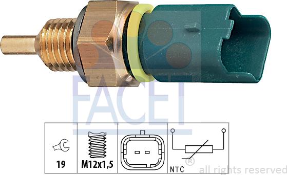 FACET 73.276 - Sensore, Temperatura refrigerante autozon.pro