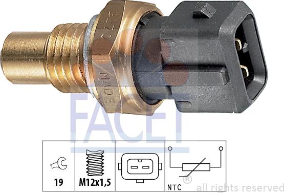 FACET 73.270 - Sensore, Temperatura refrigerante autozon.pro