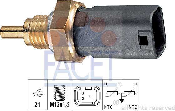 FACET 7.3273 - Sensore, Temperatura refrigerante autozon.pro