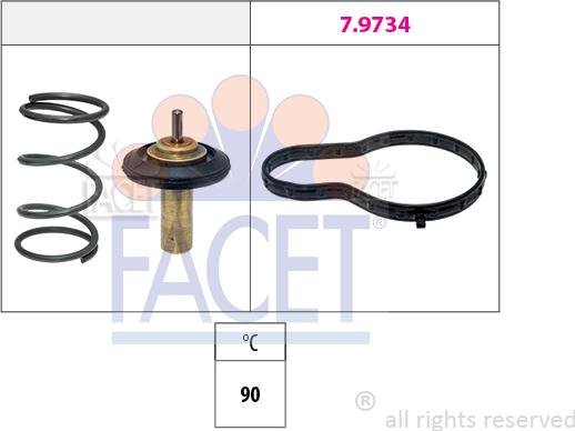 FACET 7.7990 - Termostato, Refrigerante autozon.pro