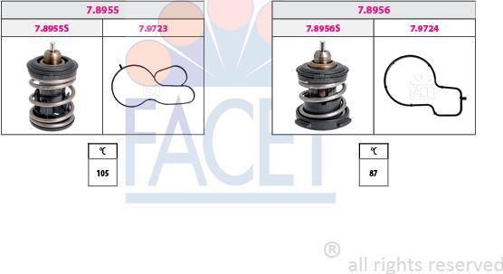 FACET 7.7991KK - Termostato, Refrigerante autozon.pro