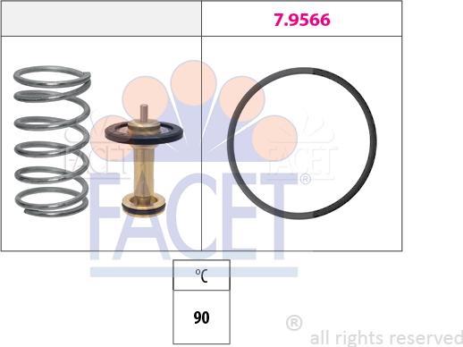 FACET 7.7945 - Termostato, Refrigerante autozon.pro