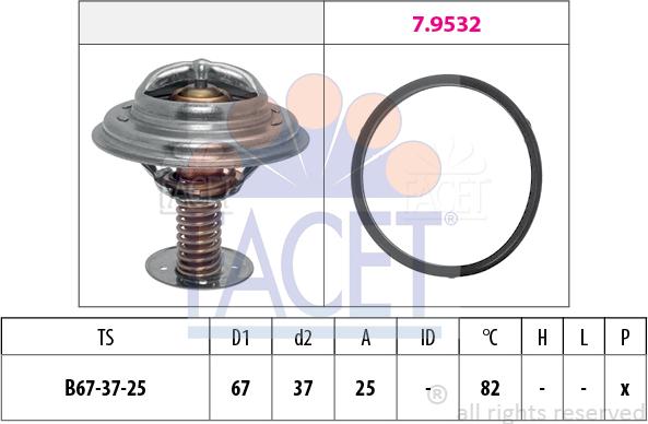 FACET 77.952 - Termostato, Refrigerante autozon.pro