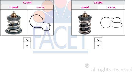 FACET 7.7963KK - Termostato, Refrigerante autozon.pro