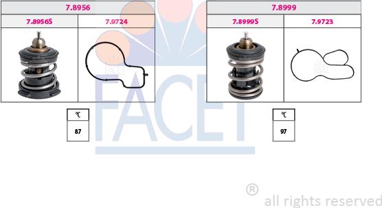 FACET 7.7984KK - Termostato, Refrigerante autozon.pro