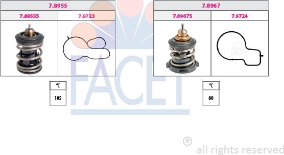 FACET 7.7986KK - Termostato, Refrigerante autozon.pro