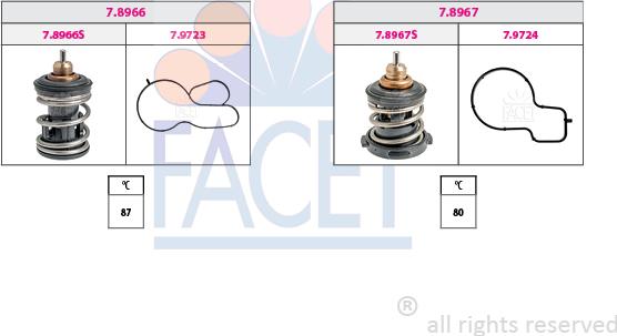 FACET 7.7983KK - Termostato, Refrigerante autozon.pro