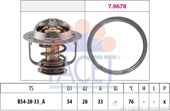 FACET 77.934 - Termostato, Refrigerante autozon.pro