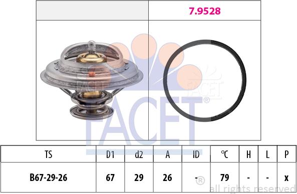 FACET 7.7937 - Termostato, Refrigerante autozon.pro