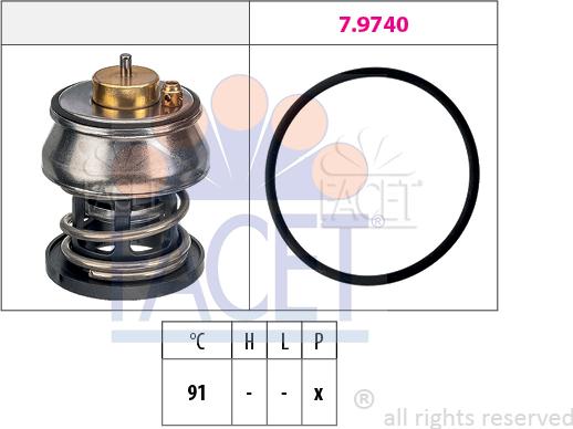 FACET 7.7977 - Termostato, Refrigerante autozon.pro