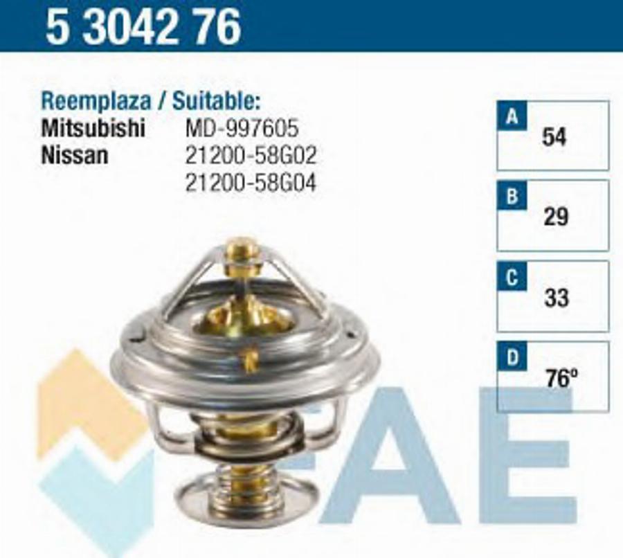 FAE 5304276 - Termostato, Refrigerante autozon.pro